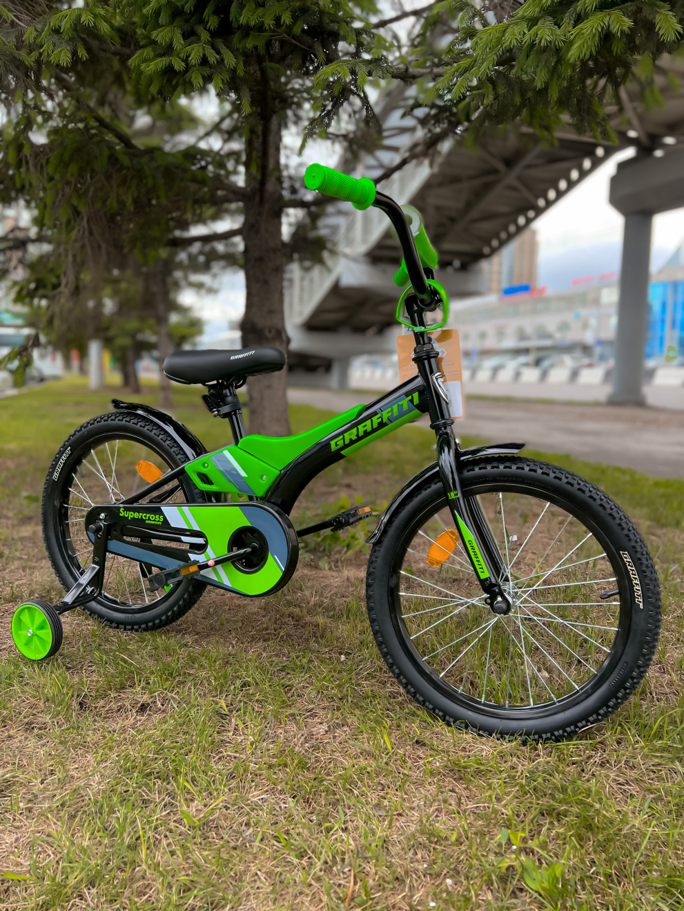 Детский велосипед Graffiti Super Cross 14" зелёный
