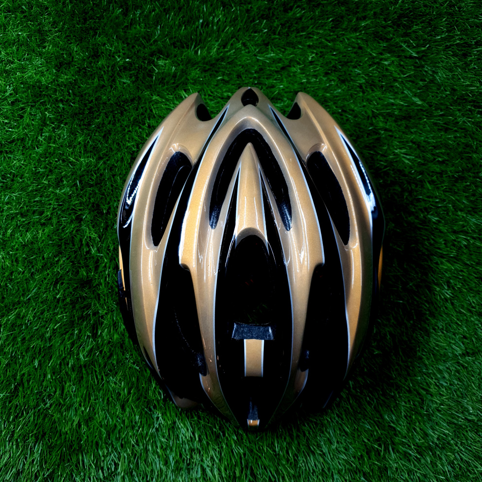 Шлем велосипедный FSD-HL008 черно - бежевый
